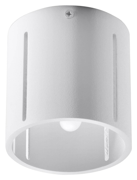 Natynkowa LAMPA sufitowa SL.0355 metalowa OPRAWA plafon tuba biała