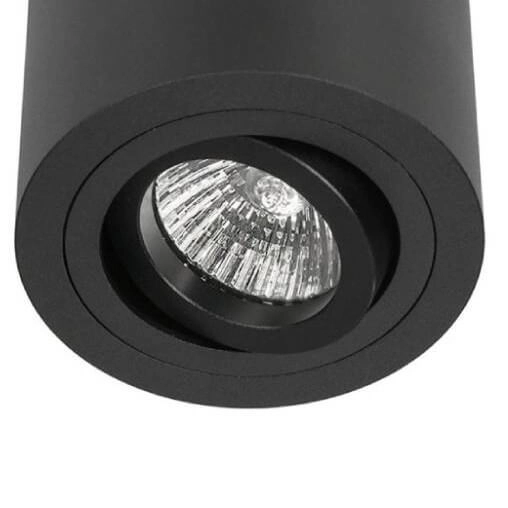 Spot LAMPA sufitowa Rullo Nero Orlicki Design regulowana OPRAWA metalowa downlight tuba czarna