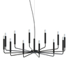 Loftowa lampa wisząca Orto 11464 nad wyspę metalowa czarna