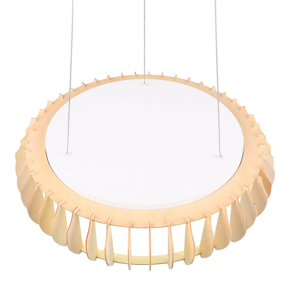 Żyrandol salonowy Monte R32171930 LED 40W 3000-6500K pilot drewno biały
