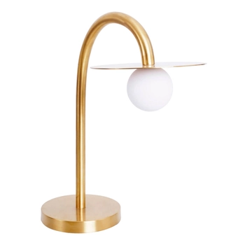 Stołowa lampka kulista Enigma T0054 Maxlight LED 2W 3000K do salonu złota