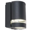 Zewnętrzna LAMPA ścienna FOCUS 5604101118 Lutec metalowa OPRAWA elewacyjny kinkiet tuba IP44 szara