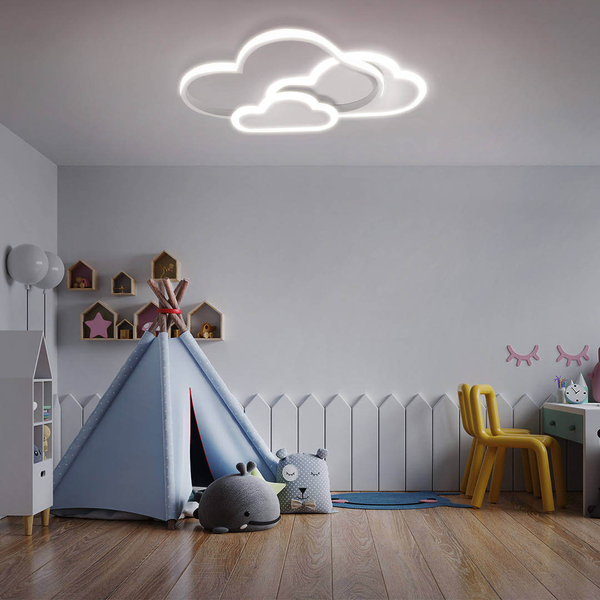 Lampa sufitowa chmury 414 Domeno LED 58W 2700K-6500K dziecięca biała