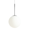 Chromowana kula wisząca Bosso 1087G4 Aldex szklana lampa do jadalni