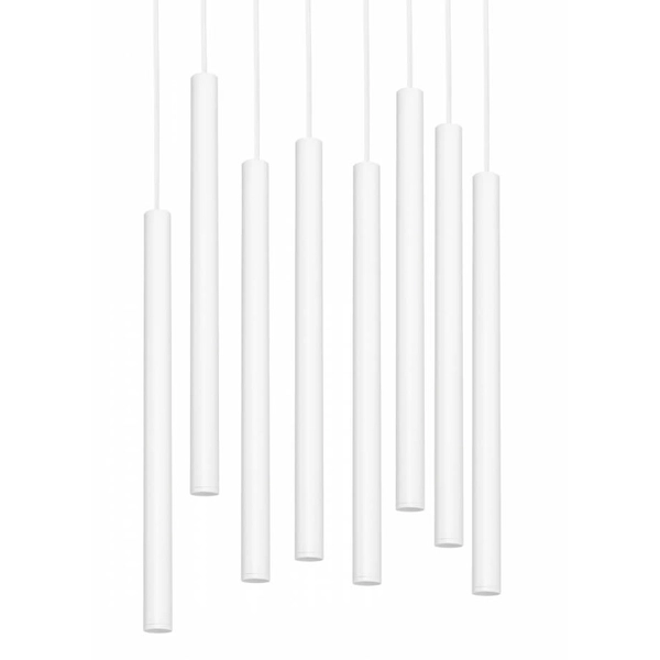 Ledowa lampa wisząca Roll 11168801 Kaspa 33,6W 3000K do jadalni biała