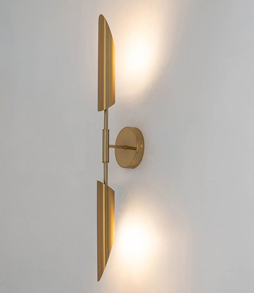 2-płomienna lampa ścienna Locca MSE010400225 złota