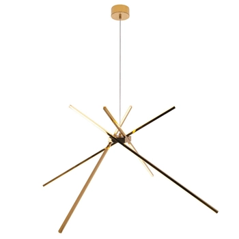 Salonowa industrialna lampa wisząca SPIDER P0457 Maxlight LED 33W 3000K metal złota