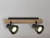 Plafon LAMPA sufitowa MAC 5903 Rabalux skandynawska OPRAWA metalowe reflektorki regulowane drewno czarne