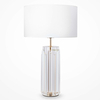 Lampa nocna stołowa Muse MOD304TL-01G glamour biała
