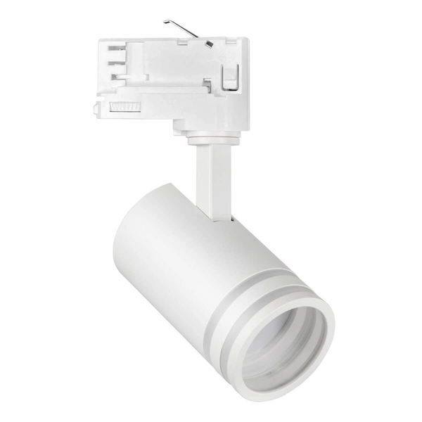 Ruchoma lampa szynowa 3-fazowa MILANO 327871 tuba z regulacją biała