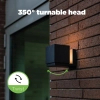 Elewacyjna LAMPA kinkiet CUBA 5193803012 Lutec kwadratowa OPRAWA metalowa LED 12W 3000K ścienna IP54 czarna