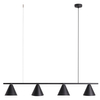 Modernistyczna lampa wisząca Form 1108L1 Aldex do salonu czarna