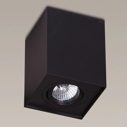 Downlight loftowy BASIC SQUARE C0071 Maxlight do salonu metalowy czarny