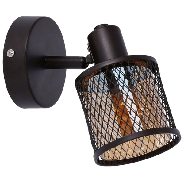 Ażurowa lampa ścienna Canabera 91-81377 Candellux do salonu czarny