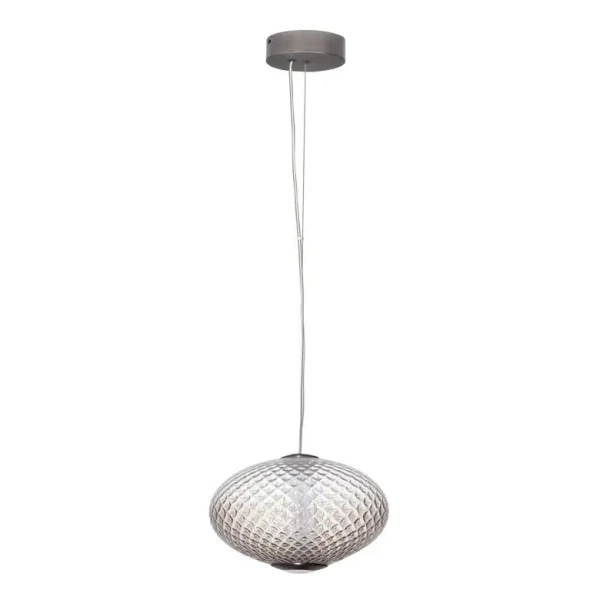 Salonowa lampa wisząca CORVELA LE45177 LED 12W 3000K nad stół szara brązowa