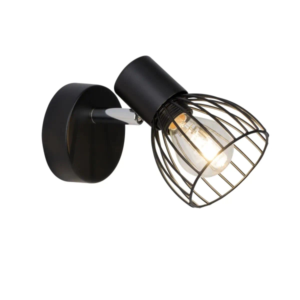 Ścienna lampa z regulacją Blacky 62110/06 druciana czarny