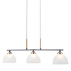 Lampa wisząca Montiela PND-34374-3-BK LED 45W 3000K szkło czarny biały złoty