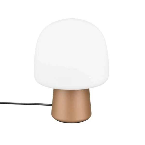 Szklana lampa stołowa STEEN 568200165 biała pomarańczowa 1xE14 27cm