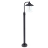 Zewnętrzna stojąca lampa Cate 7264210213 latarnia IP44 rdzawy