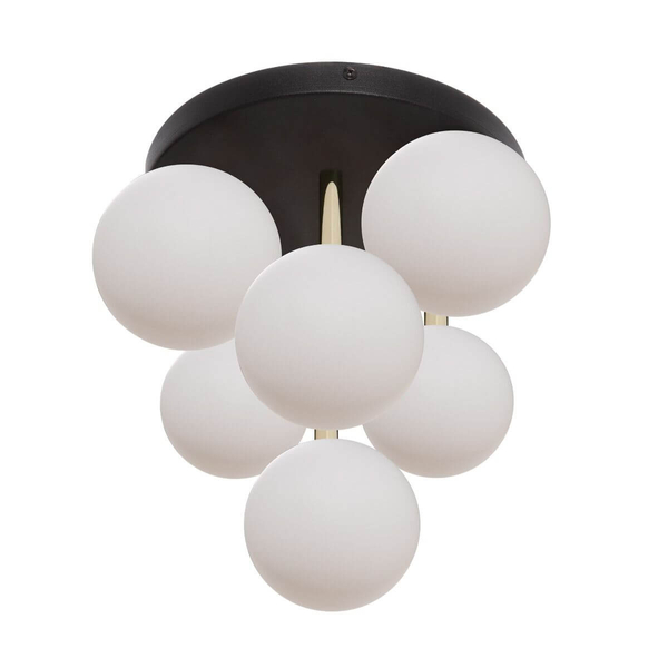 Sufitowa lampa loftowa Ali do przedpokoju złota czarna