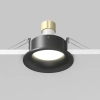 Wpuszczane sufitowe oczko zewnętrzne Slim DL088-GU10-RD-B IP65 czarne