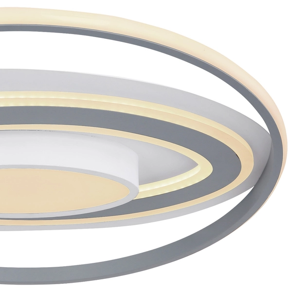 Plafon LAMPA sufitowa LEOLA 48016-60 Globo okrągła OPRAWA metalowa LED 60W 3000K - 6000K z pilotem biała