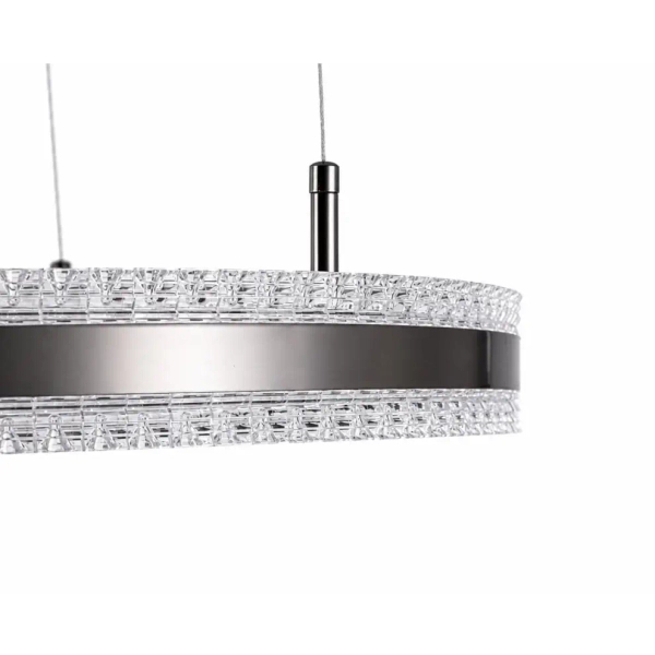 Wisząca lampa ARKADIA tytanowa ST-6376-60 1xLED 30W 3000K ring