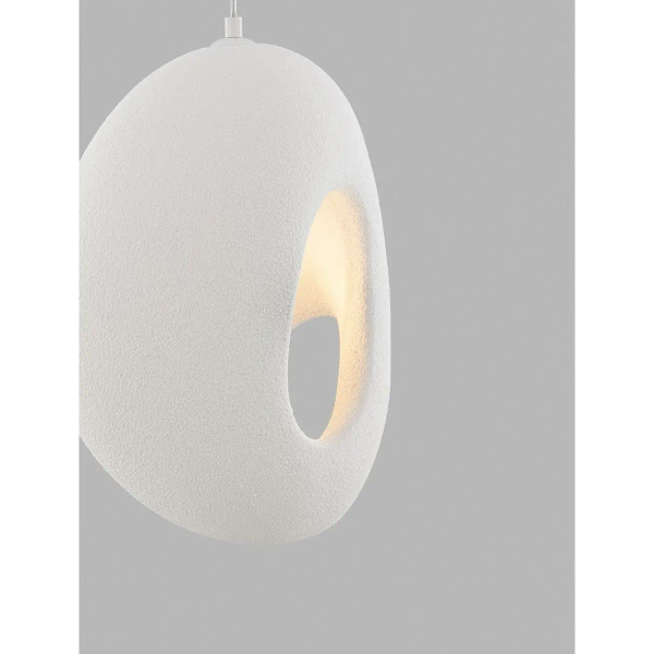Designerska lampa wisząca LONTIZA LE45332 do salonu nad stół biała