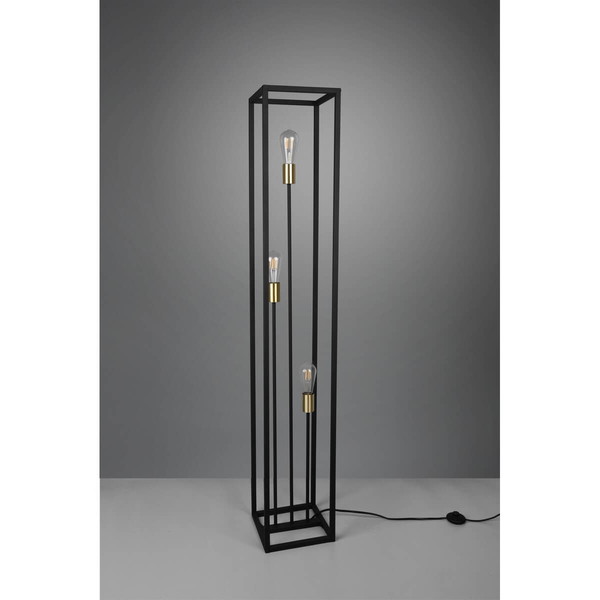 Stojąca lampa metalowa VITO R40193032 loft metalowa czarna