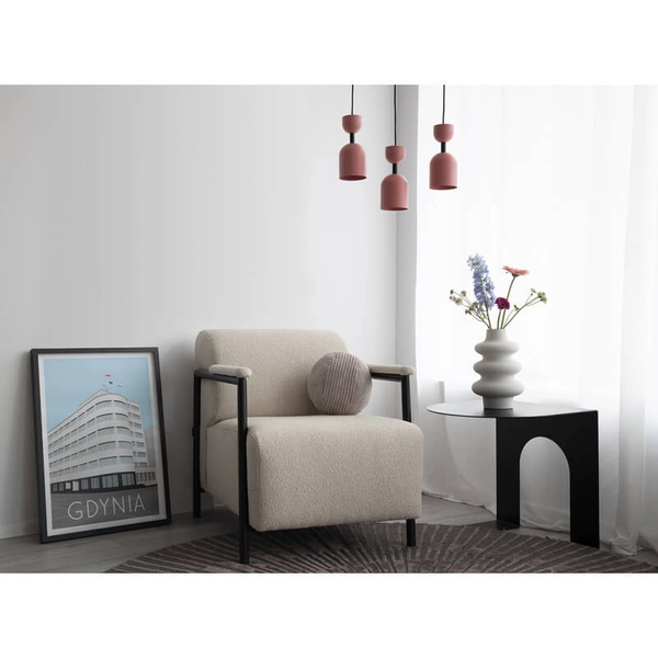 Lampa wisząca do jadalni Supuru SUA124P0 nad wyspę bordowa czarna