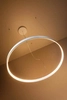 LAMPA wisząca RIO TH.102 okrągła OPRAWA metalowy ZWIS LED 50W 3000K ring biały