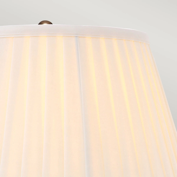 Stołowa lampka z abażurem Artisan ART-TL-AGD-BRASS Elstead mosiądz biały