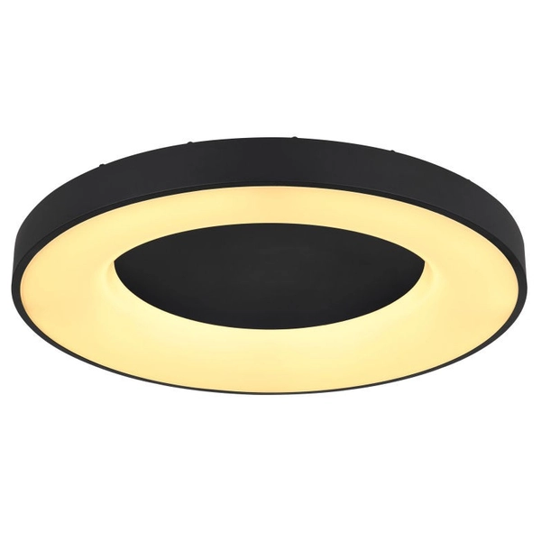 Nowoczesna LAMPA sufitowa JOLLI 41758-42B Globo metalowy plafon LED 42W 2700K - 6000K okrągły czarny