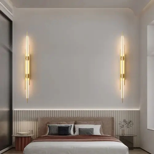 Naścienna lampa Safari CGSAFARALED60 LED 9W 3000K listwy złote