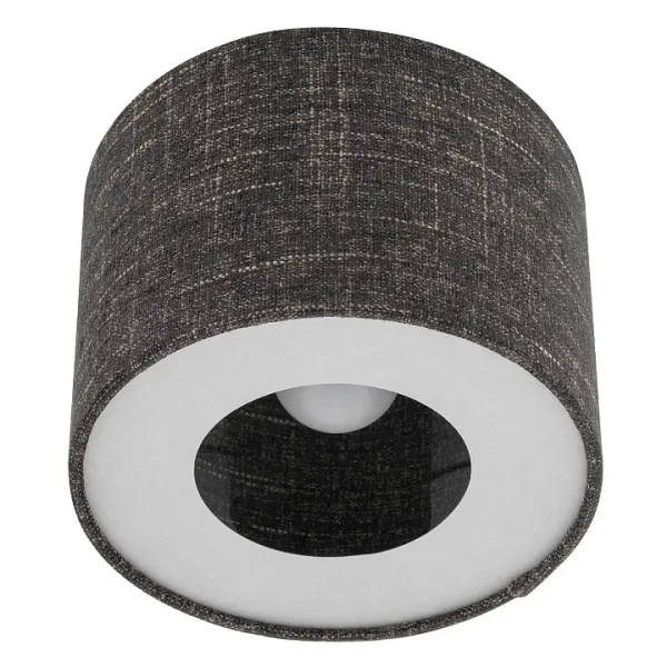 Okrągły plafon do salonu AMARELA 11657 tuba czarny