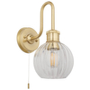 Kulista lampa ścienna L&-195507 Light& ball szklana złota przezroczysta
