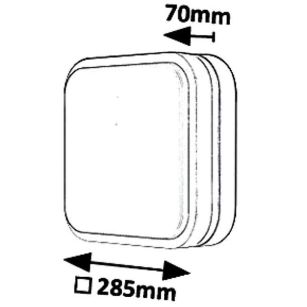 Ogrodowa LAMPA sufitowa HAMBURG 8850 Rabalux zewnętrzna OPRAWA outdoor LED 12W 4000K metalowy kinkiet IP44 grafitowy biały