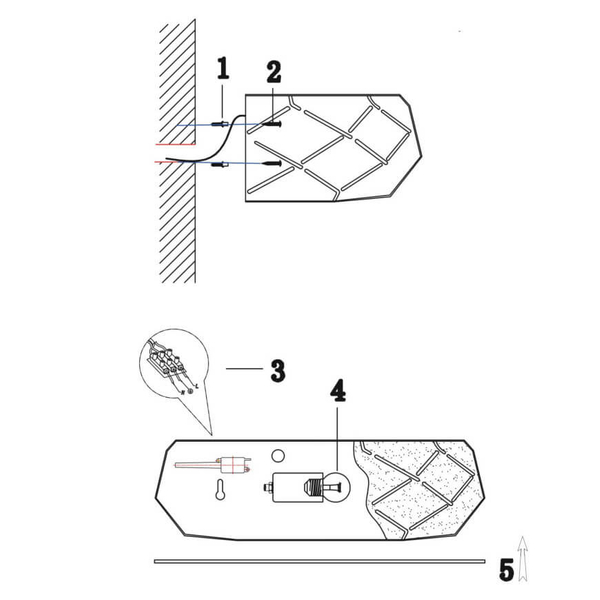 Kinkiet LAMPA ścienna REUS LP-8069/1W BK Light Prestige półokrągła OPRAWA geometryczna przyścienna czarna