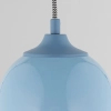 Lampa wisząca ceramiczna Tigali niebieska 5244 1xE27 kopułowa nad wyspę