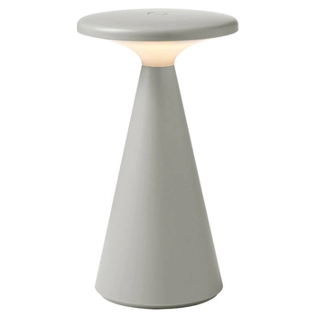Zewnętrzna lampa stolikowa FUNGHI T0064 LED 1,6W 2700K IP44 szara