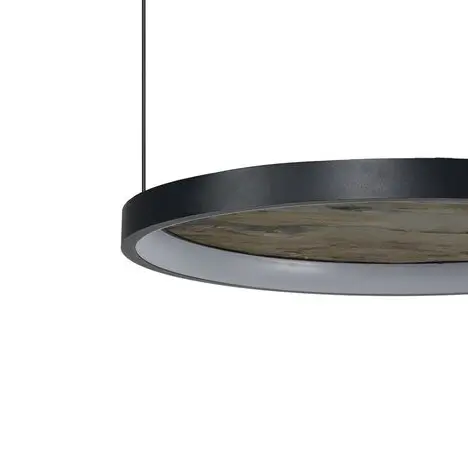 Wisząca lampa okrągła KRYPTON AZ6664 LED 40W CCT czarny brązowy