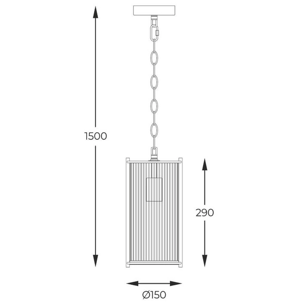 Szklana lampa wisząca Marmo 2200131P-1 Zumaline do jadalni tuba chrom