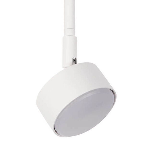 Nasufitowa lampa do kuchni Nemo 40979 reflektorek obrotowa biała