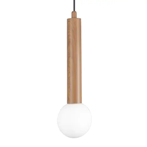 Lampa wisząca do salonu Filano PND-33574-1-WD metalowa brązowa