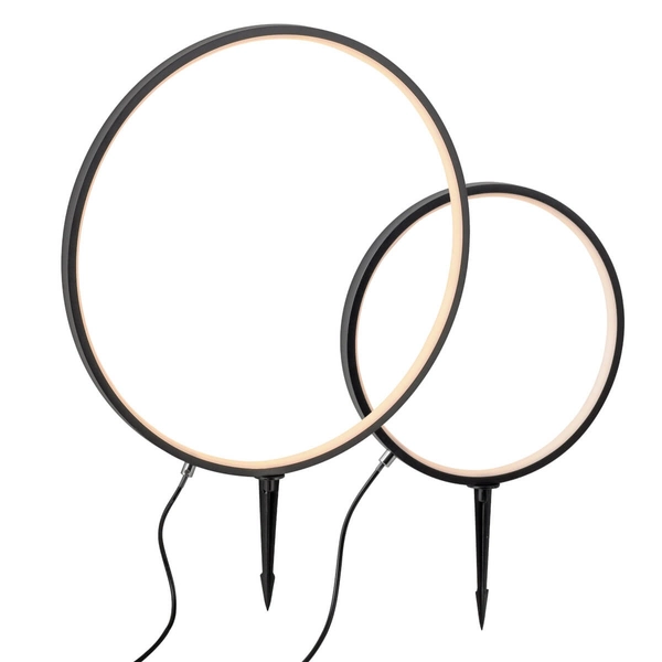 Tarasowy naświetlacz ZIRKULU 1951X-SET LED 2,2W 3000K IP65 koło czarny