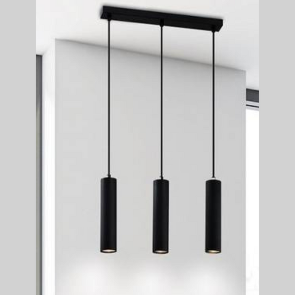 Wisząca lampa tuby Tubo 33-79091 Candellux nad wyspę czarna