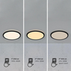 Łazienkowy plafon OJA 2015026103 LED 14,5W 3000-4000K IP54 czarny