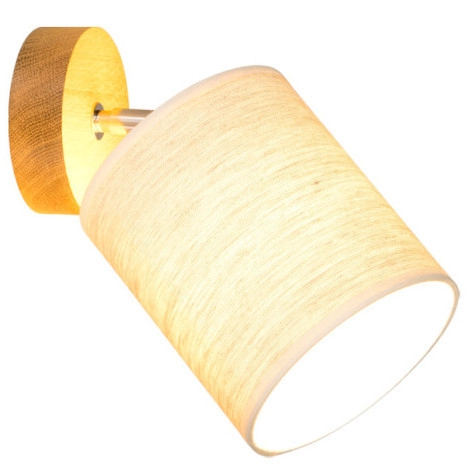 Kinkiet ścienny BOHO 56791174 abażurowa skandynawska tuba regulowana beżowa