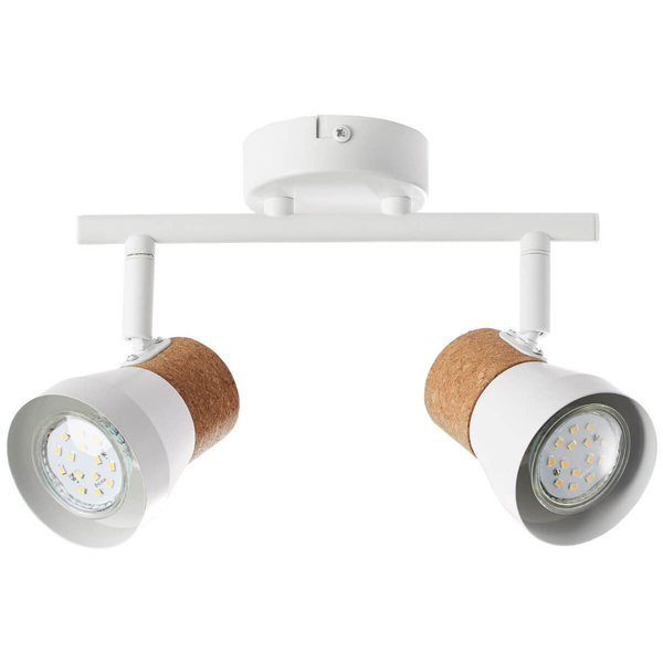 Jadalniana lampa sufitowa Moka 75713/75 spot korek biały