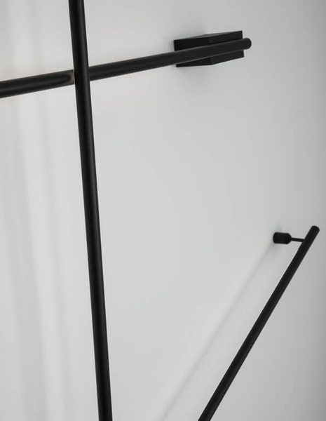 Przyścienna lampa sypialniana Buin LED 15W 3000K metal czarna